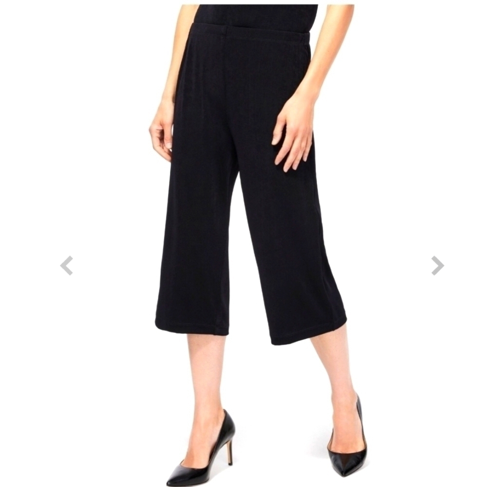 CHICO'S BLACK TRAVELERS PULL ON PANTS SIZE 0(4/6-S)